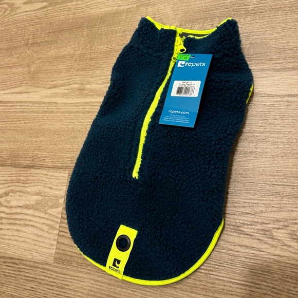 NWT | RC Pets | Navy/Lemon Dog Fleece | Size M - Picture 2 of 5